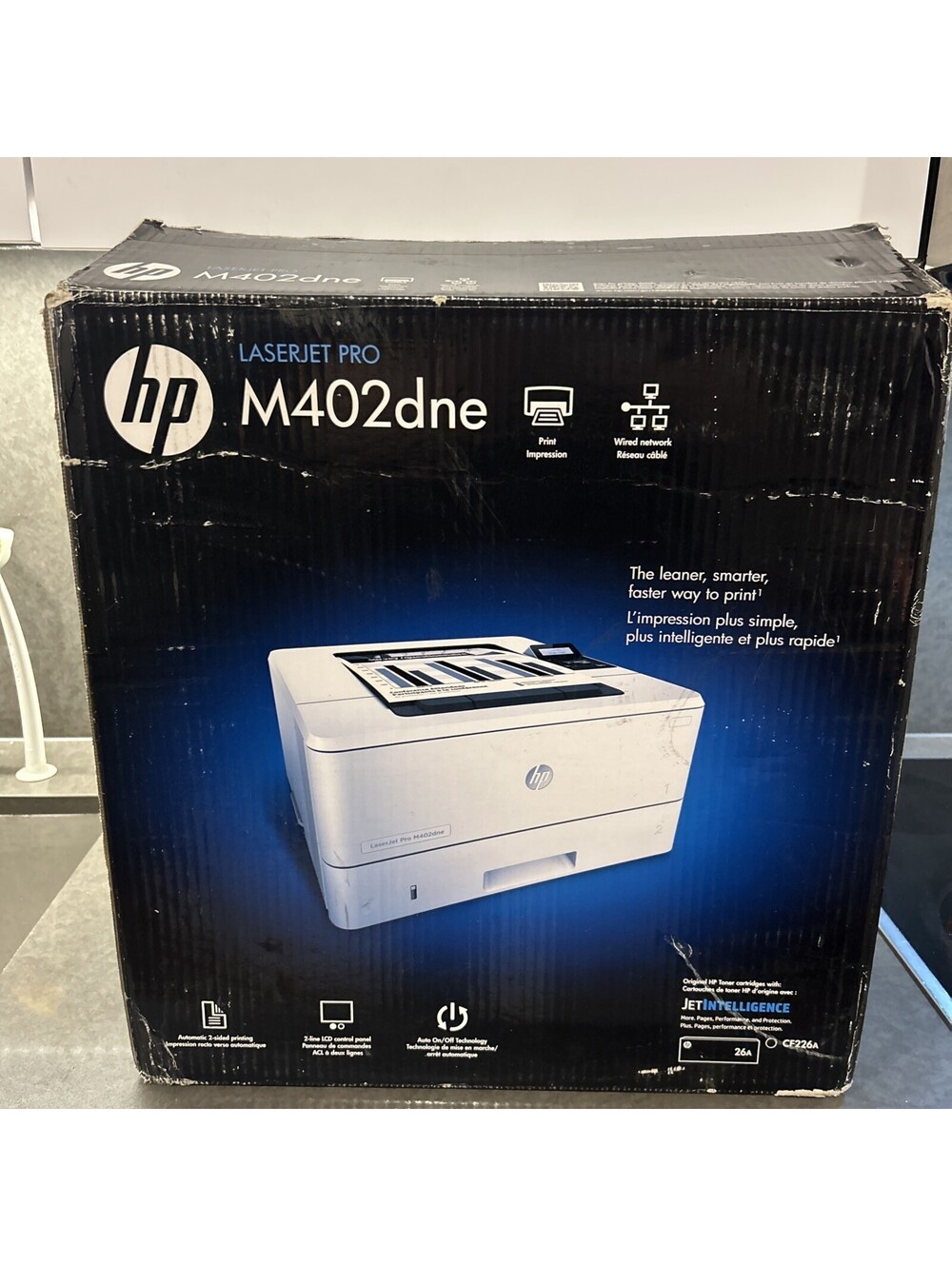 HP LaserJet Pro M402dne Monochrome Laser Printer New Open Box